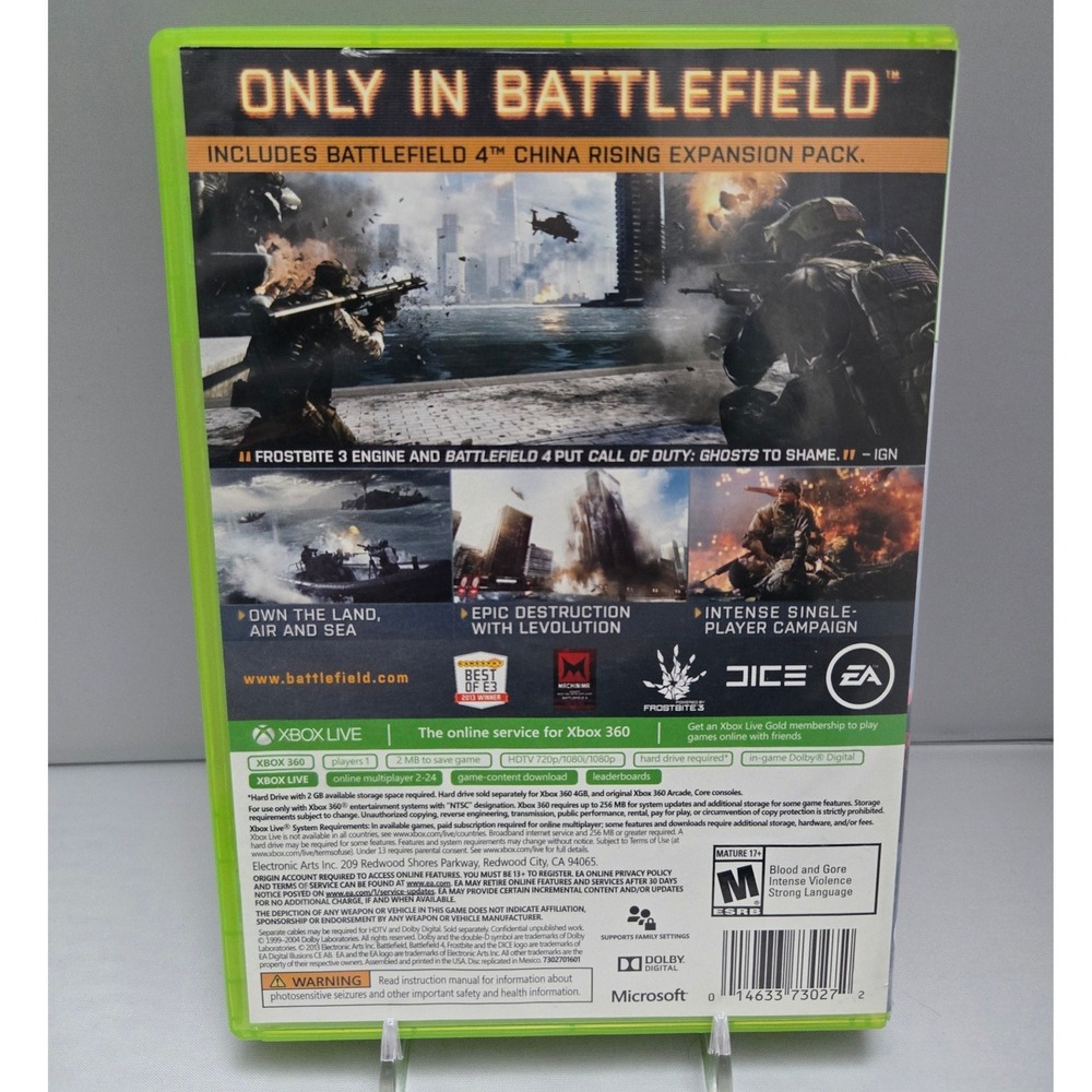 Battlefield 3 & 4 (W/ China Rising DLC) Bundle - Xbox 360 - Complete CIB 2 Games - Picture 16 of 16